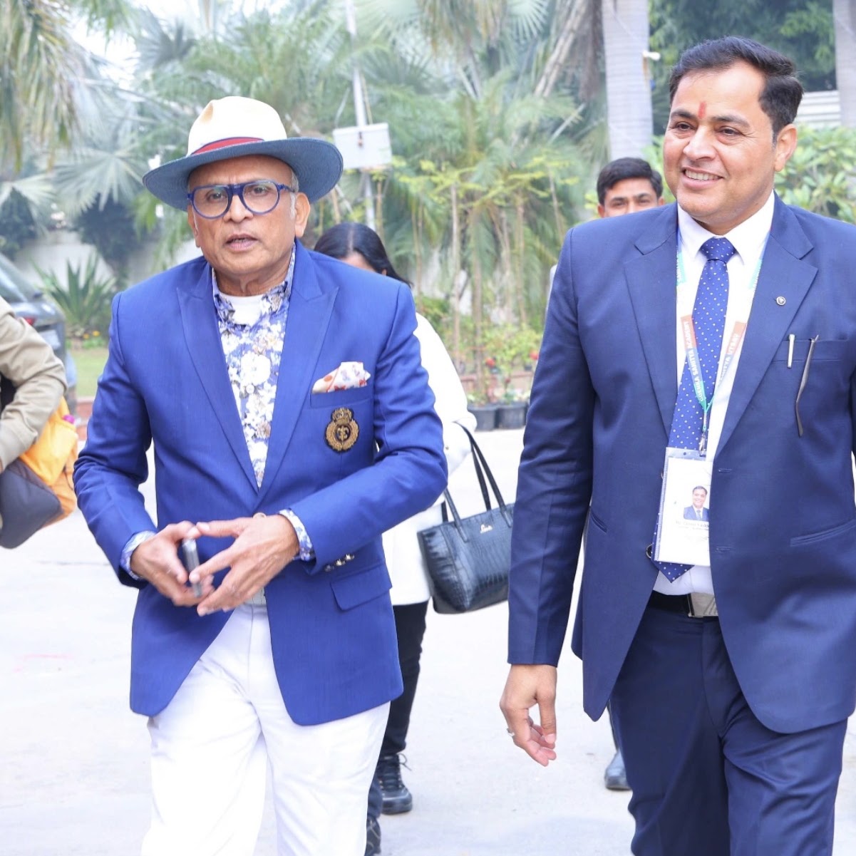 Mr. Puneet Vashishtha with Dr. Annu Kapoor at Taj Literature Festival